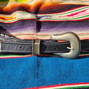 Al Beres Vintage  Horsehair German Silver Buckle and belt